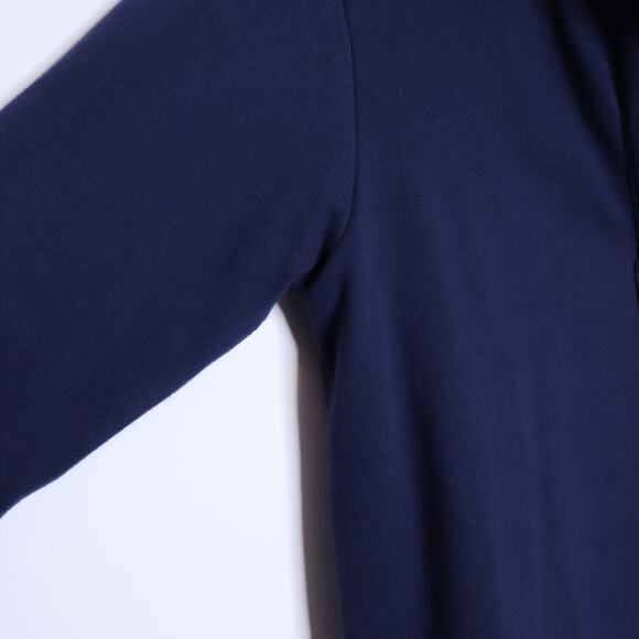 VINEYARD VINES Polo Popover Sweatshirt Navy Blue Long Sleeve Women's M - Picture 4 of 10